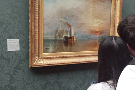 Turners Temeraire with couple